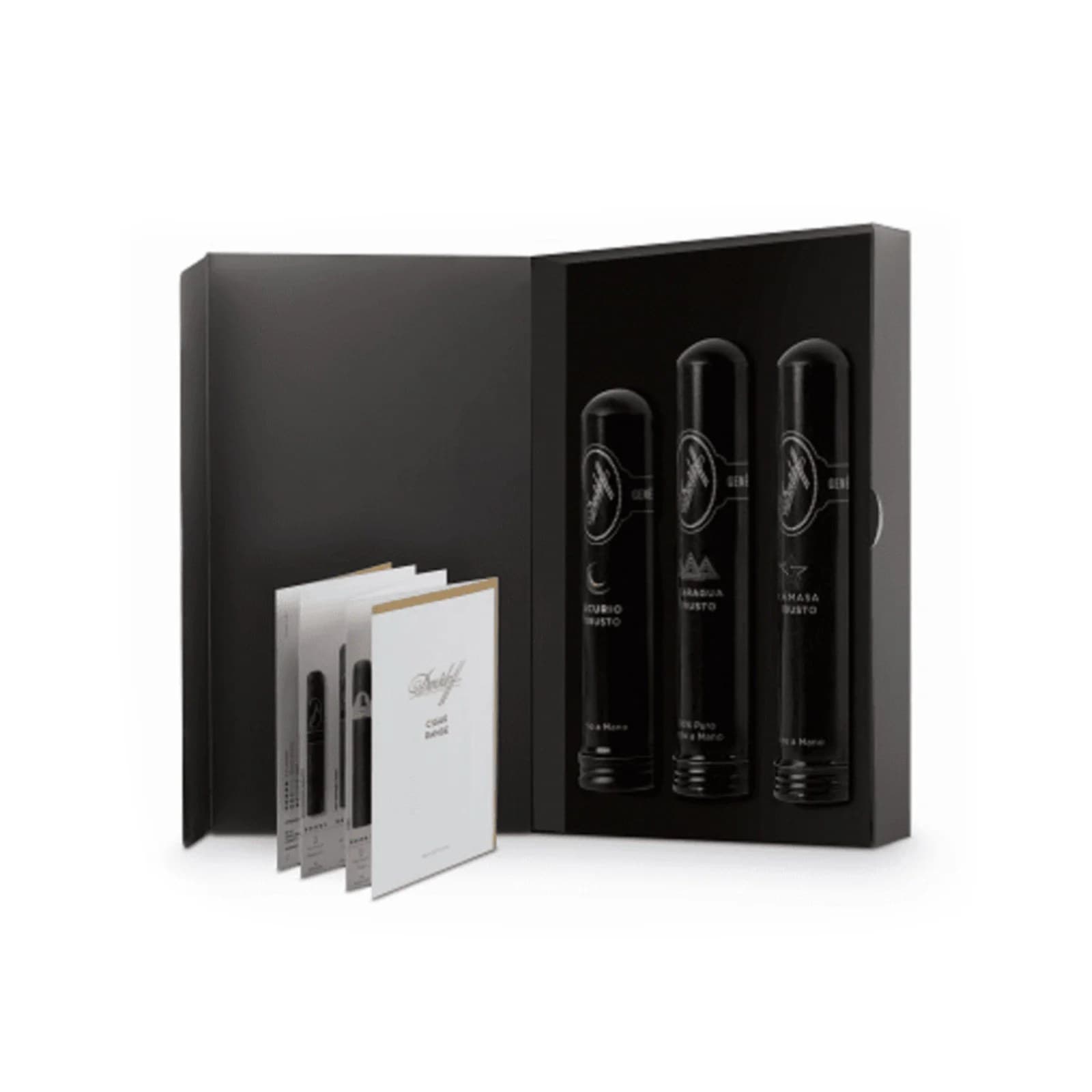 Davidoff Selection Black Robusto Tubos 大卫杜夫精选罗布图铝管組合裝 黑色 3支/盒