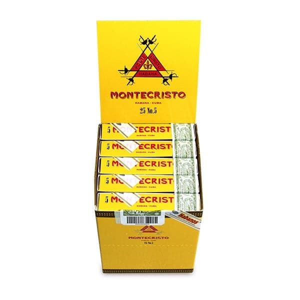 MONTECRISTOS No.5 25s 蒙特 五號紙盒5支×5盒 25支/盒