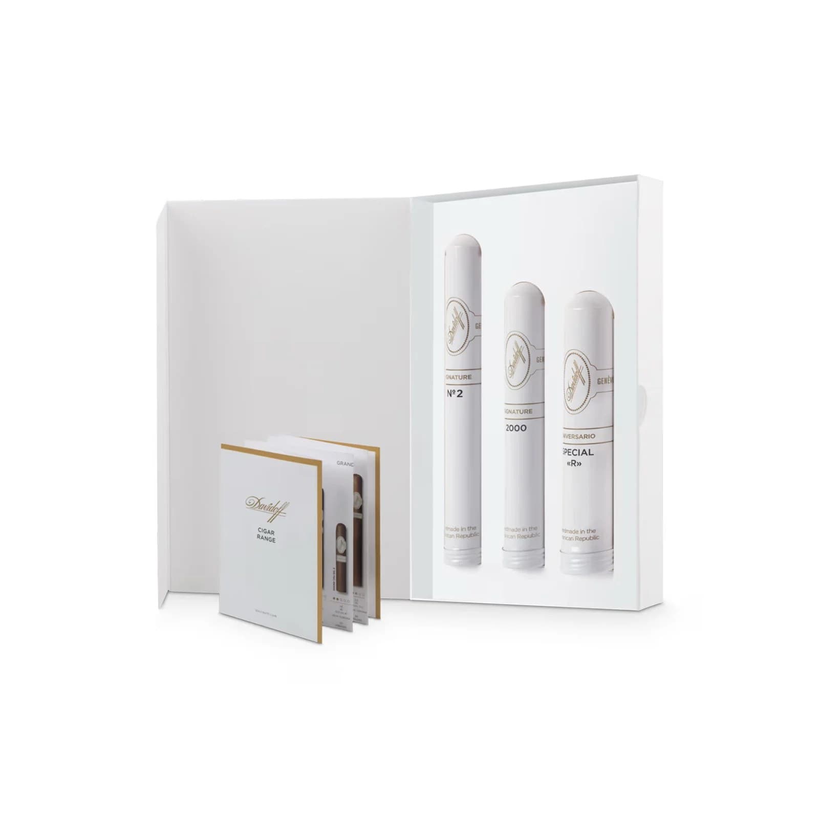 Davidoff Selection White Tubos 大卫杜夫 精选礼盒 白色 铝管組合裝 3支/盒